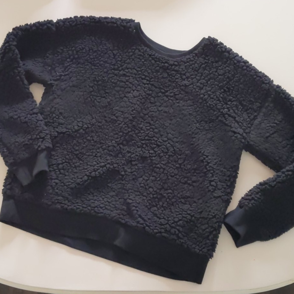 Black Sherpa Sweatshirt
